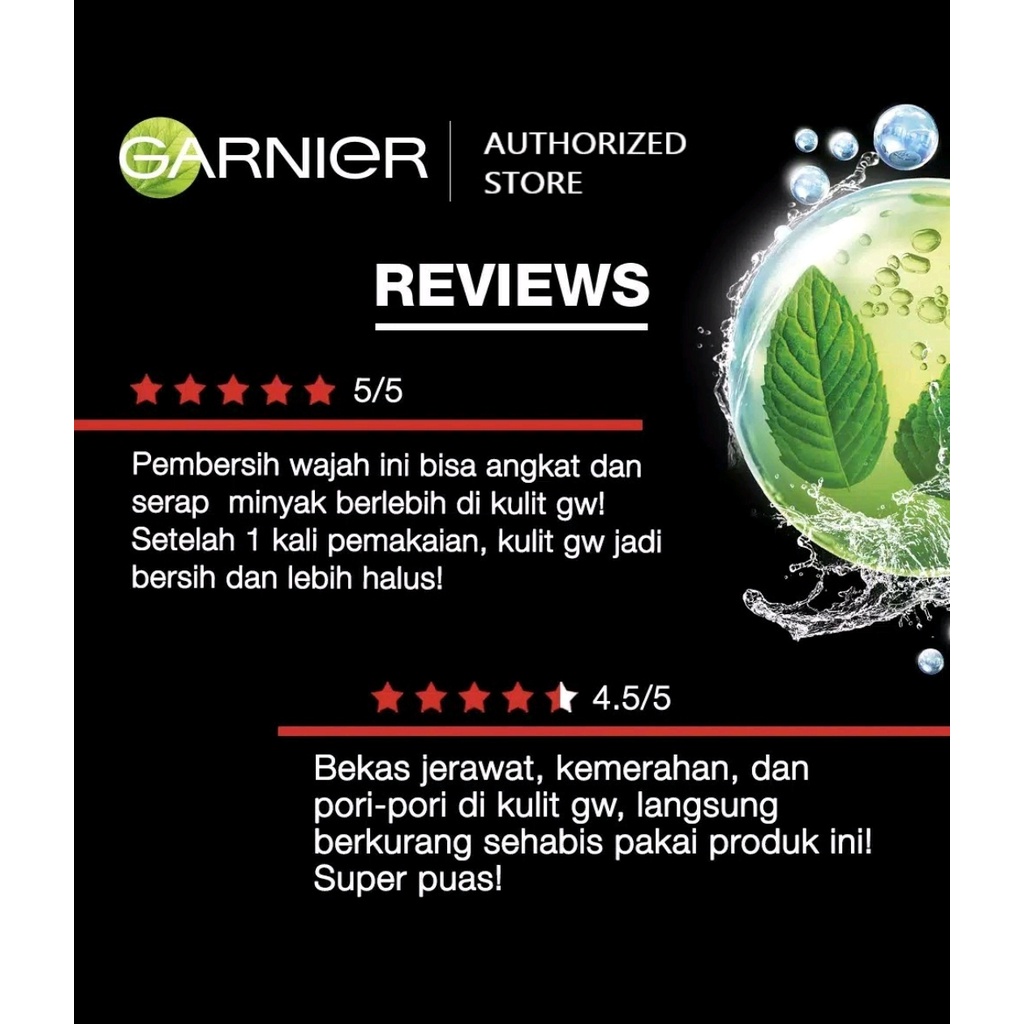 GARNIER MEN FACIAL FOAM ALL VARIANT 100ML / 50ml // SABUN CUCI MUKA GARNIER