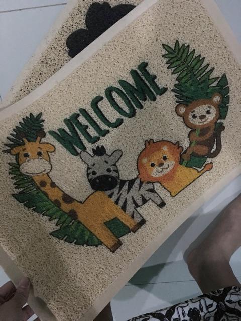 Keset Kaki Kamar Mandi Keset Welcome Shabby  Murah