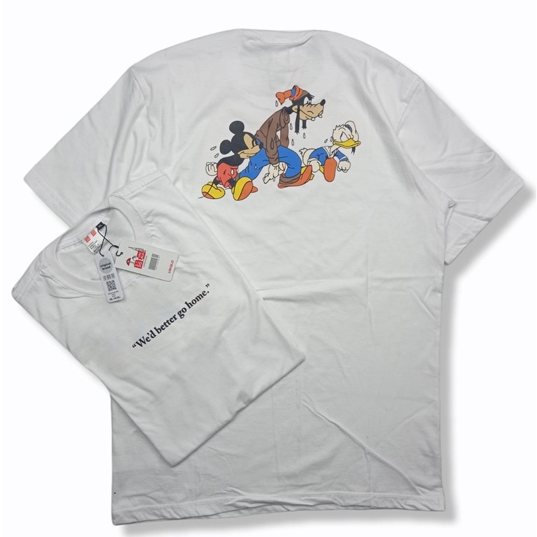 UNIQLO KAOS UNIQLO / T-shirt uniqlo / kaos unisex / kaos pria wanita - kaos surfing baju - kaos oversize - dewasa - baju distro - KAOS POLOS - baju kaos - kaos racing-mickeymouse