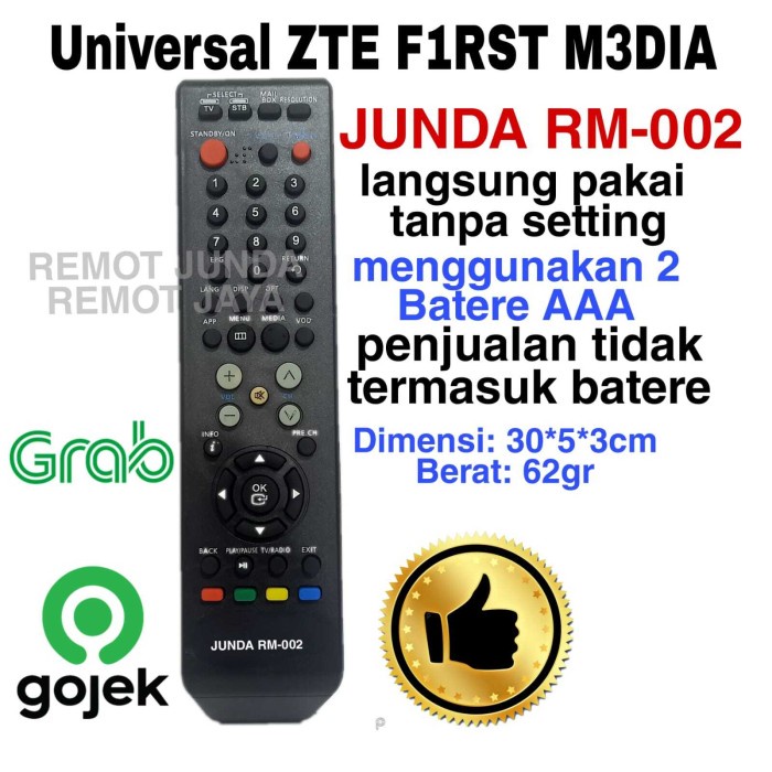 Remote Receiver Parabola First Media Junda Rm002 #98