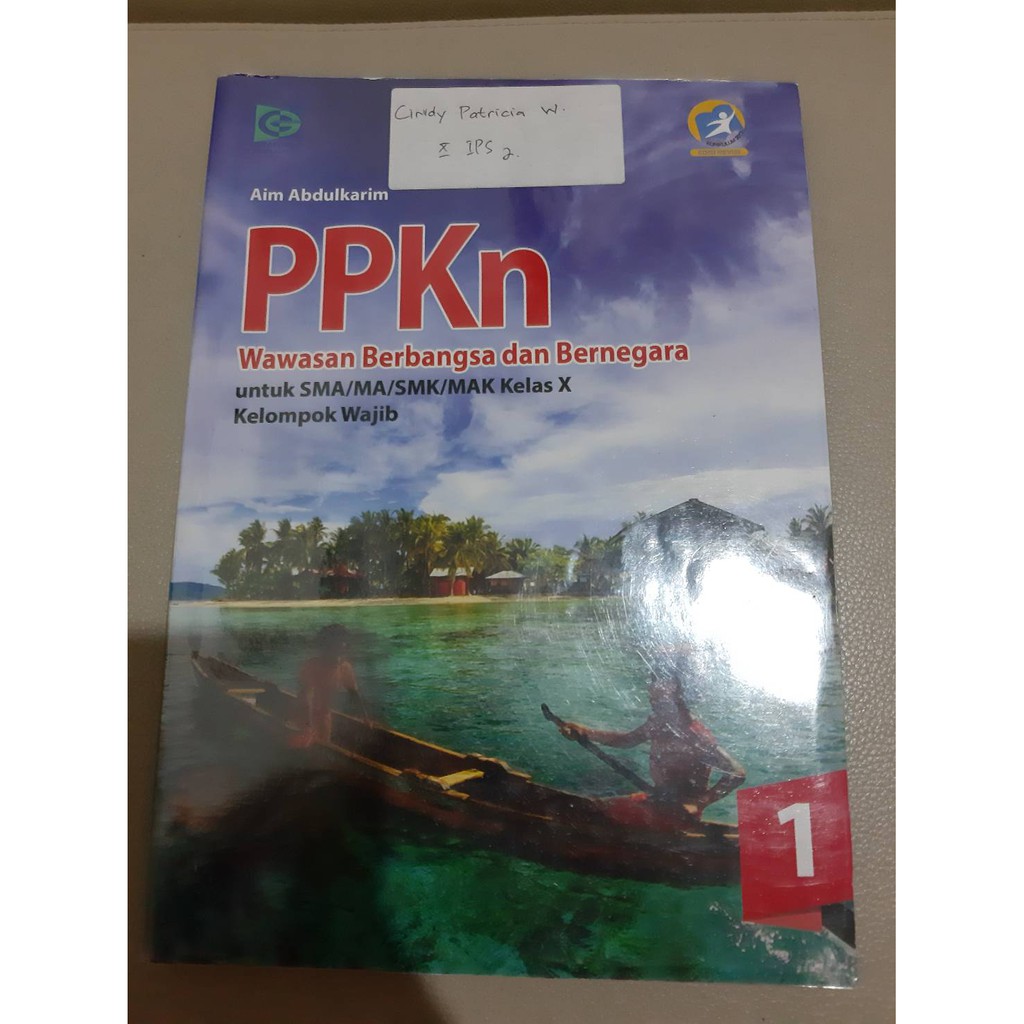 Buku Paket Pelajaran PPKn Wajib Kelas 10 Grafindo / SMA 1 X PKN K13 Kurikulum 2013 Edisi Revisi