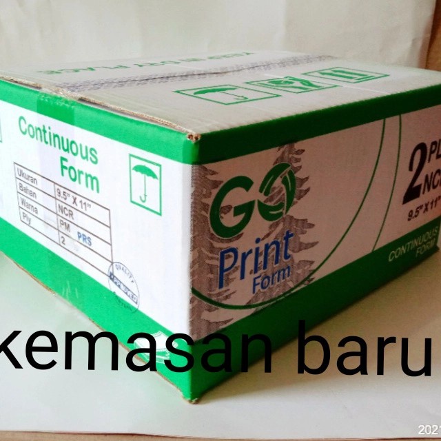 

kertas- kertas komputer /continuous form /kertas print 2 ply merk go print - full tidak prs -kertas.