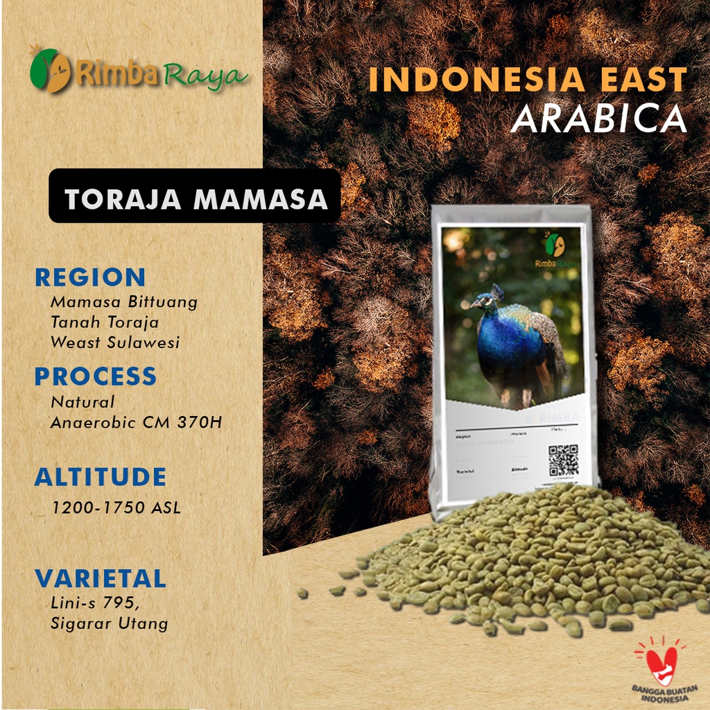Green bean Biji Kopi Mentah Arabica Toraja Mamasa Anaerob