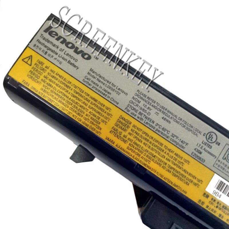 Baterai Batre Laptop Lenovo G460 G465 G470 G475 B470 B570 Z460 V470 V470C B470 B475 V370 L09S6Y02