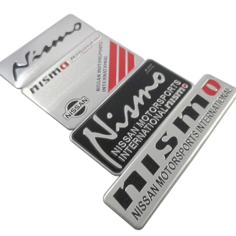 1pc Stiker Emblem Logo NISMO Nissan Bahan Aluminum Untuk Dekorasi Mobil Nissan