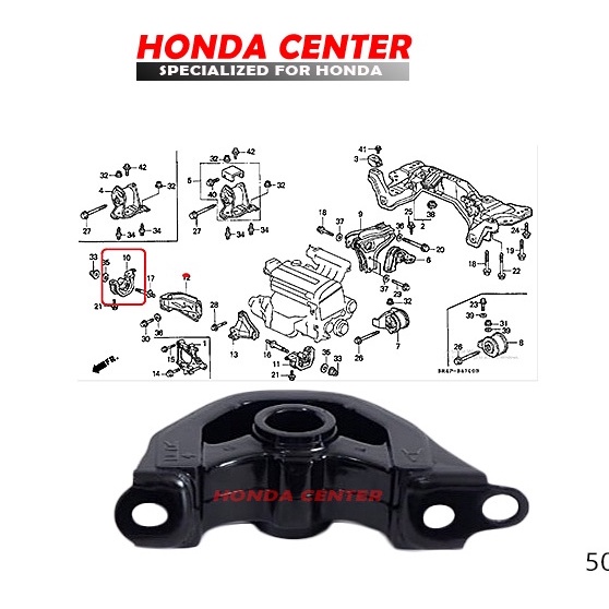 engine mounting gantungan mesin kanan bawah civic genio estilo ferio crv gen1 1992 1993 1994 1995 1996 1997 1998 1999 2000 2001