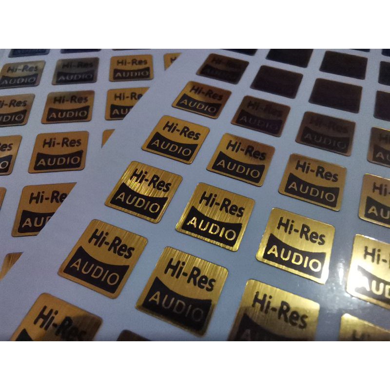 Jual Sticker HiRes Audio Best Quality / EMBLEM HI RES AUDIO BEST
