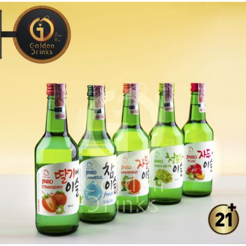 Jinro Chamisul Soju All Variant 360ml + FREE SLOKI