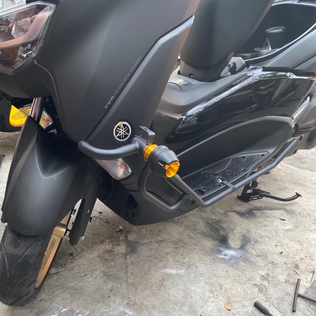 crashbar sama jalu yamaha new nmax 2020 crash bar plus jalu new nmax 2020
