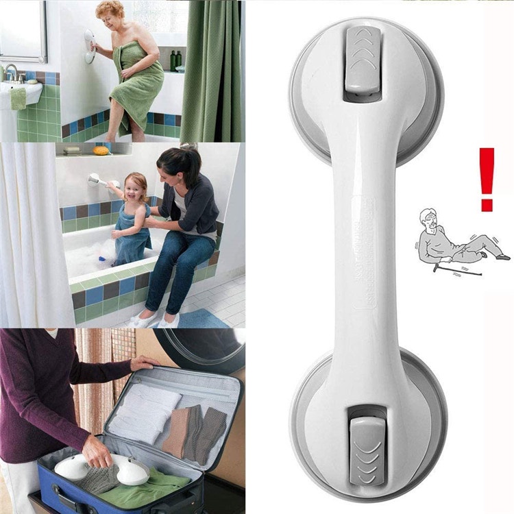 Pegangan Kamar Mandi Hisap Removable  Suction Cup Handle Bathtub Toilet WC Duduk Gagang Pengaman Safety Grip Untuk Orang Tua Anak Sucker Handle Sistem