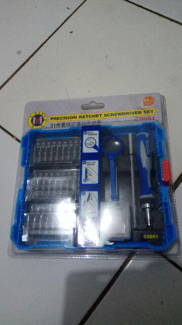 Obeng Set Ratchet Rachet 31 Pcs C-mart / Precision Ratchet Screwdriver