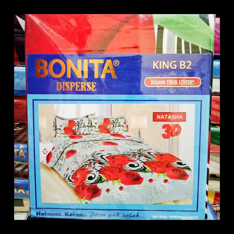 Best Seller Sprei Bonita Natasha No.1 King 180X200 Seprai. Batik Bunga Termurah