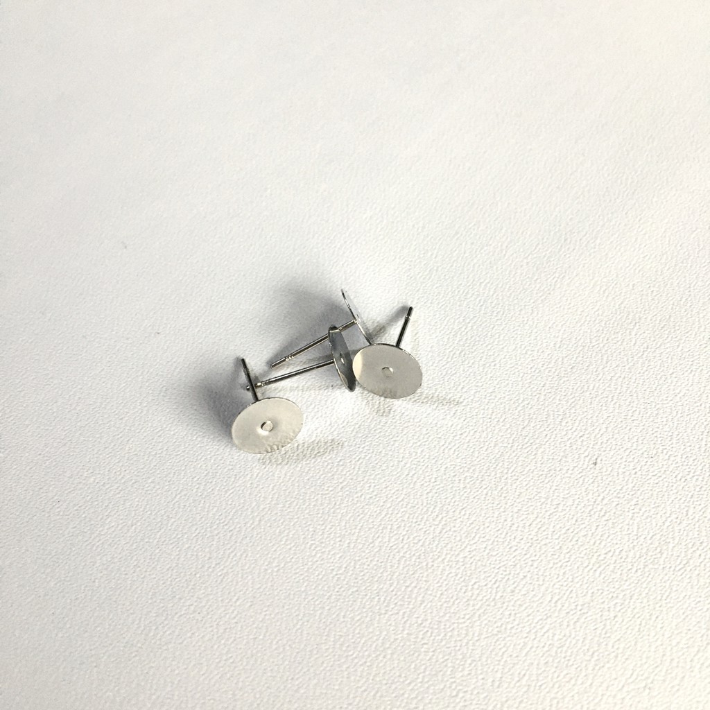 L83 tusuk anting stainless stell earring findings warna silver HYPOALLERGENIC