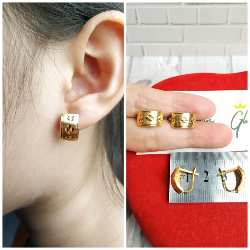 ANTING JEPIT KOMBINASI GOLD PERAK ASLI S925 CC575