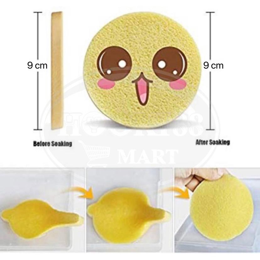 Compressed Facial Sponge / Spon Kentang Beauty / Sponge Stick 12 batang