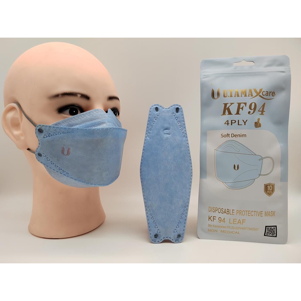 Masker KF94 UtamaXcare 4ply Warna Isi 10pcs/pak