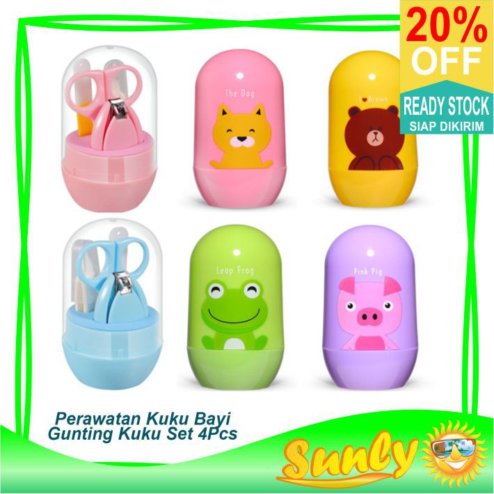 ☀ Sunly ☀ A120 4 in 1 Set Gunting Kuku Bayi Manicure BABY nail clipper CARE Import