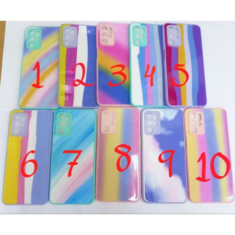 Case Pelangi Xiaomi Redmi 9A 9C 10 Note 4X Case Rainbow Colour Warna Warni Pilihan Terbaru
