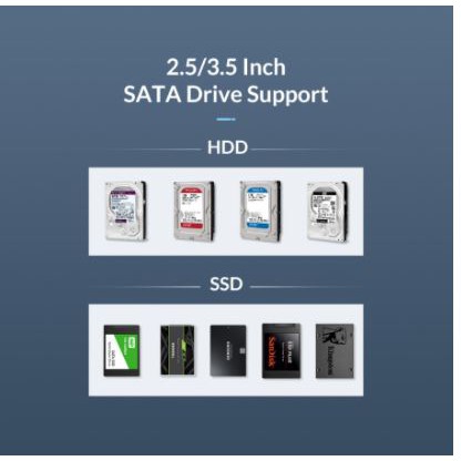 Docking ssd harddisk hdd orico 1 slot 2.5 3.5 inch sata Usb 3.0 5Gbps adapter 9818u3 9818-u3 - hard disk drive dock