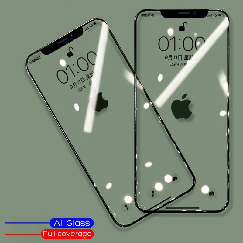 Pelindung Layar Tempered Glass 9D Untuk IPhone 14 Pro Max XR XS Max X 8 7 6 6s Plus