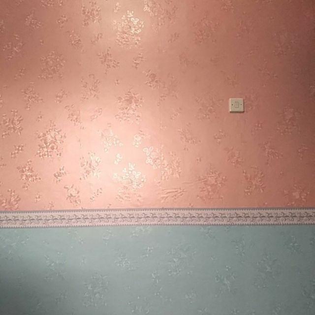 Wallpaper Dinding - Segitiga Pinkk - Wallpaper Dinding - Ukuran : 45cm X 10m - Jakarta Wallpaper