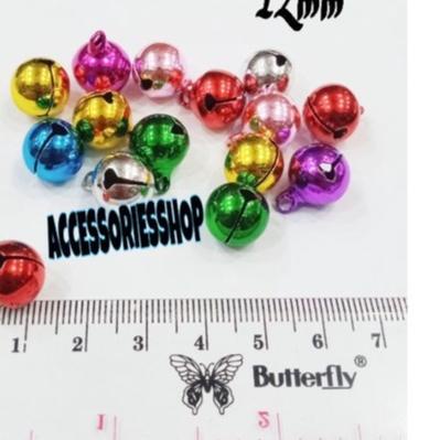 ✲ Bell/lonceng/klintingan bulat 12mm warna warni untuk kalung kucing-1Gross ♥