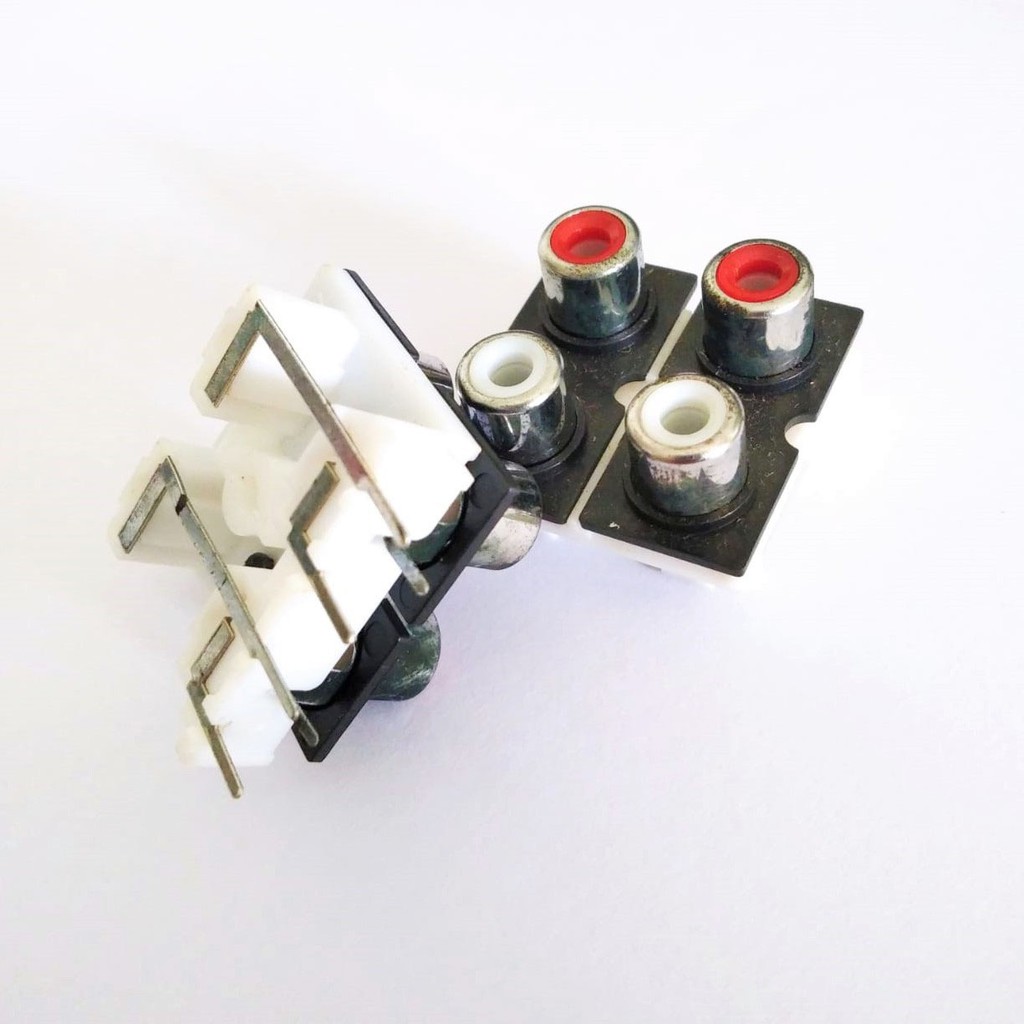 Socket RCA 4 pin ( 2x2 cm) 2 Way