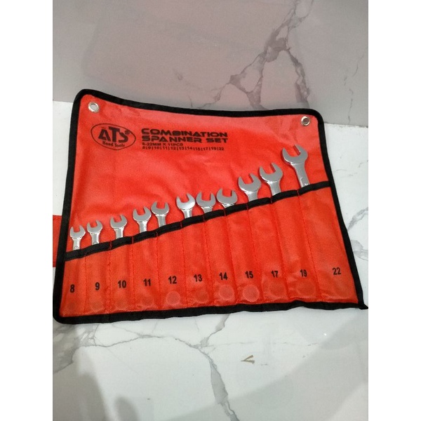 kunci ring pas set 11pcs ATS kunci ring pas set bagus tebal