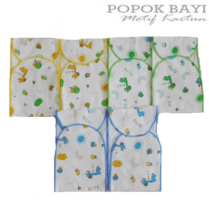 Gurita Perekat Bayi Print Putih motif Lucu Isi 6 pcs