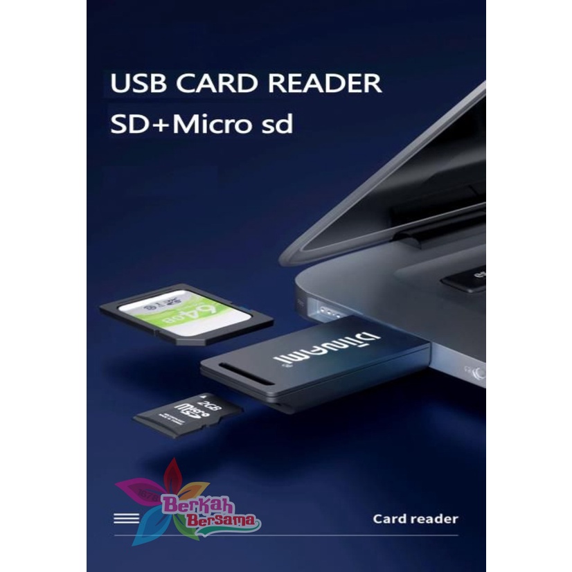 Card reader DIINAMI sd card &amp; Micro sd card high speed fast translit data usb 2.0 all in one for smartphone &amp; tablets BB6065