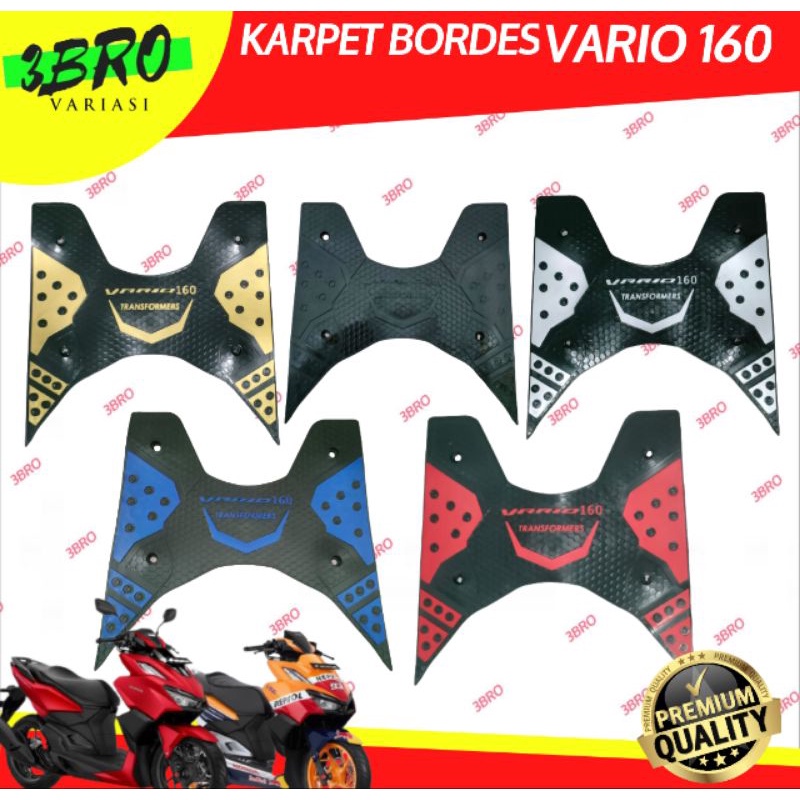 KARPET BORDES KARPET INJAK KARPET MOTOR VARIO 160 FAZZIO GEAR  best kuality