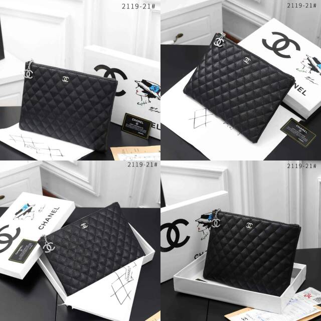 Hoh CHANEL OCASE CLASSIC CAVIAR SHW WITH BOX 2119-21*
