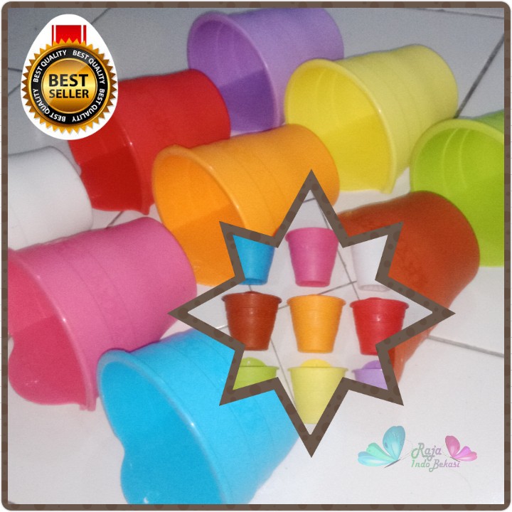 Pot Tempel Nkt Warna-Warni Panjang 17cm Vas Bunga Pot Dinding Nkt Bibit Panjang 17 Cm Warna Pelangi