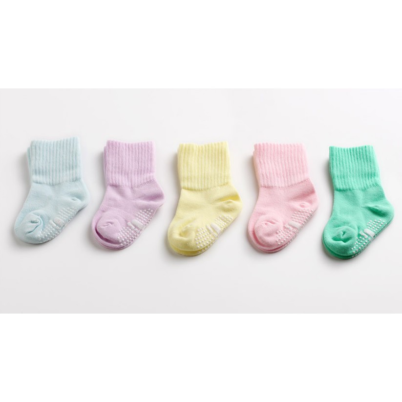 (Pimenova) kaos kaki bayi polos , kaos kaki bayi antislip , pastel baby socks