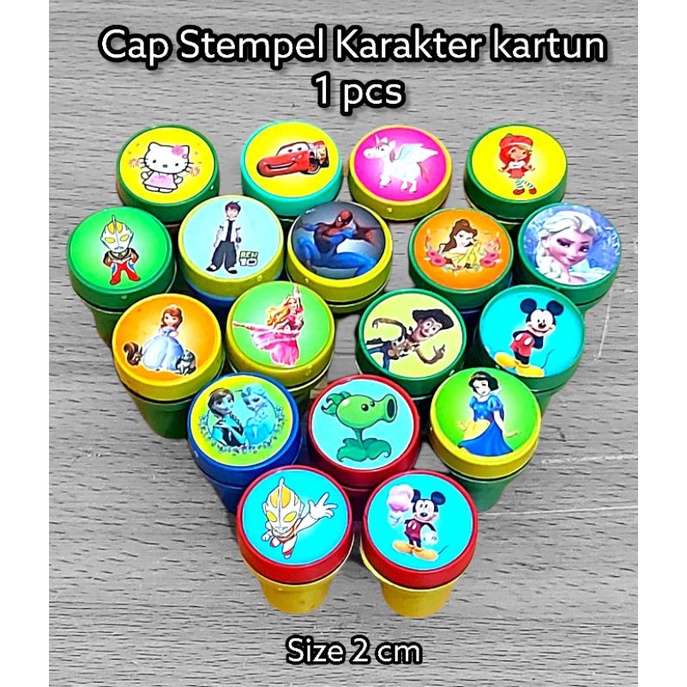 

Mainan stamp anak Cap Stempel Karakter kartun 1 pcs
