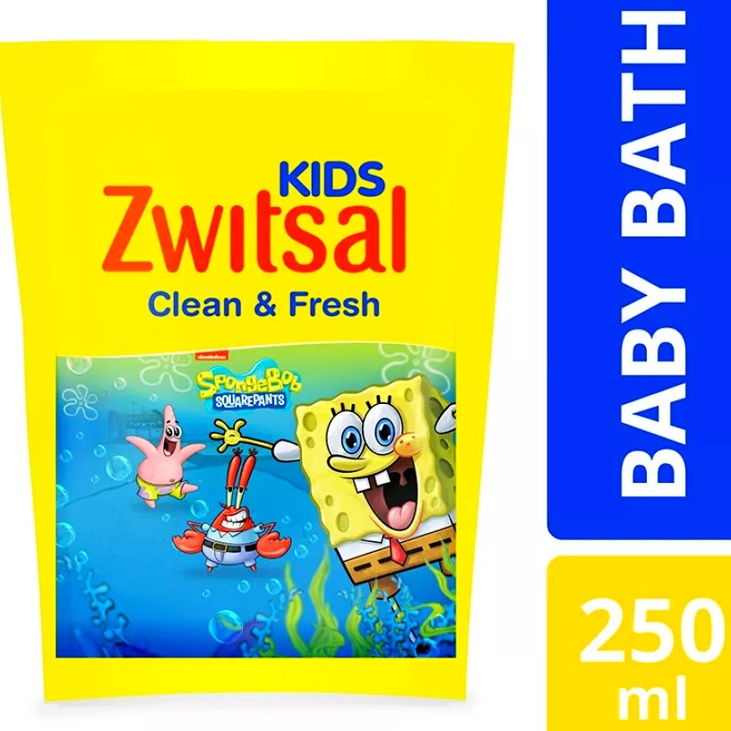 ZWITSAL Kids Bubble Bath Clean &amp; Fresh / 2-in-1 Hair &amp; Body Wash Natural &amp; Nourishing Care 280ml 280 ml Refill 250ml shampoo 180ml Pump - Sabun Bayi