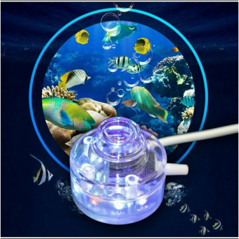 Lampu celup super mini hikari buble light dekorasi aquarium aquascape