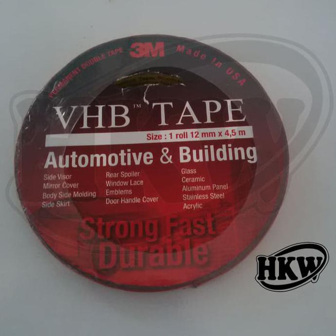 

STOK TERBATAS DOUBLE TAPE 3M VHB LEBAR 12 mm (4.5 METER)