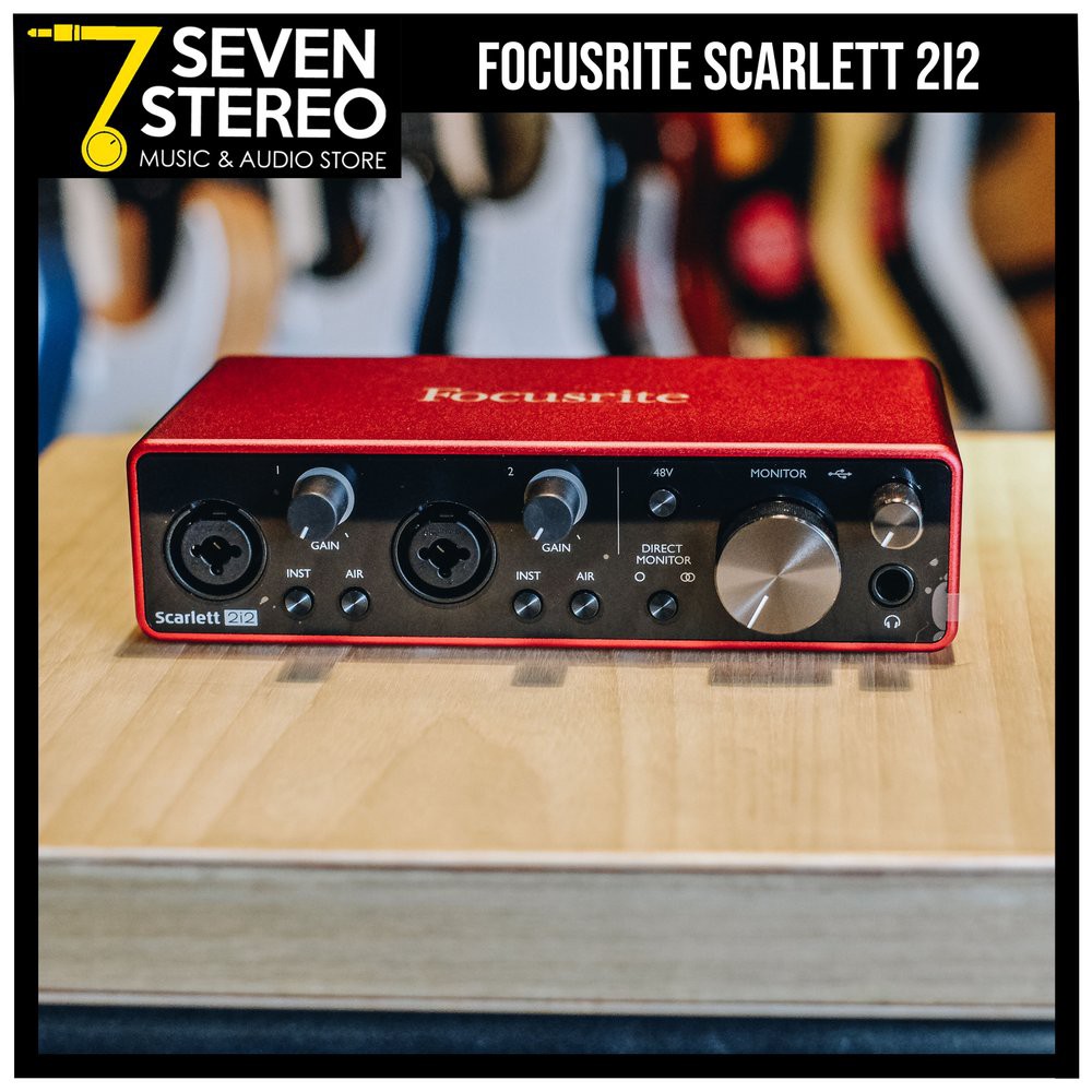 Focusrite Scarlett 2i2 3rd Gen USB Audio Interface Soundcard Recording