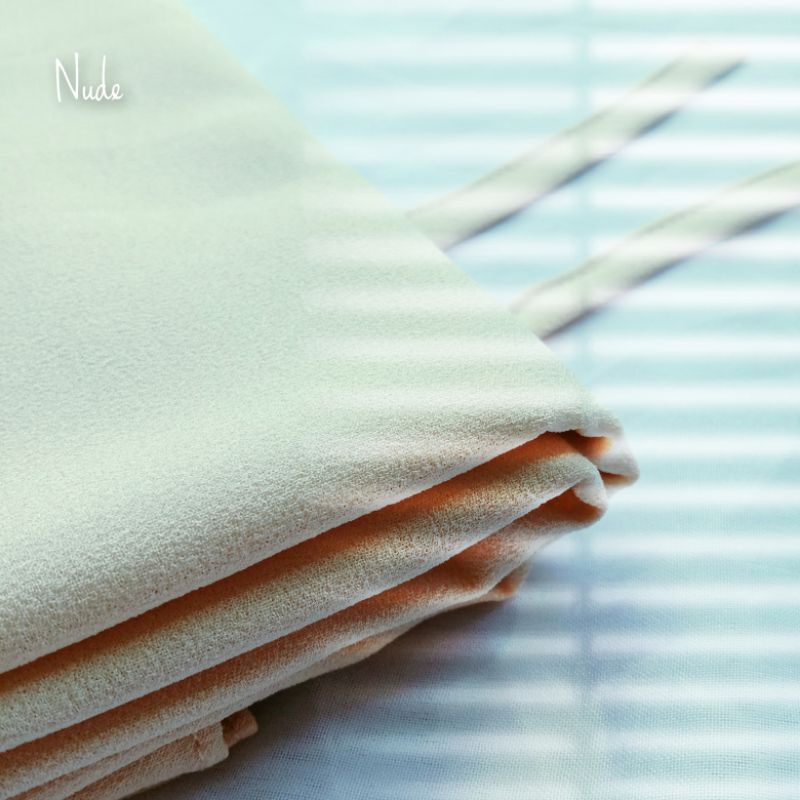 PASHMINA Hijab Diamond Tali (JAHIT TEPI) / Kerudung Pashmina Sabyan Diamond Italiano PART 1-TALI-NUDE