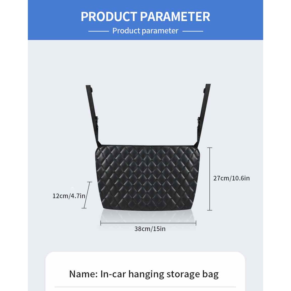 Set Kotak Penyimpanan Kacamata / Handphone Bahan Kulit Untuk Ventilasi Ac Mobil