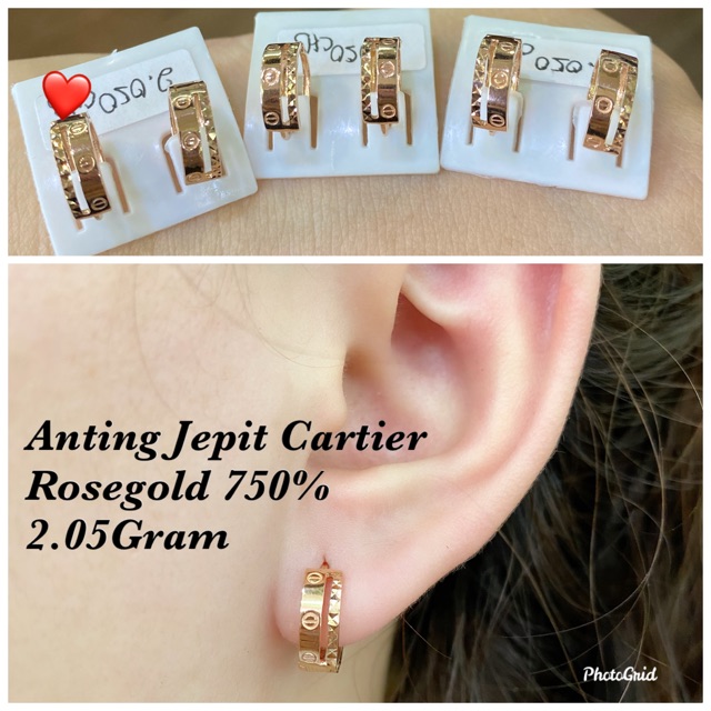 Anting jepit cartier | Shopee Indonesia