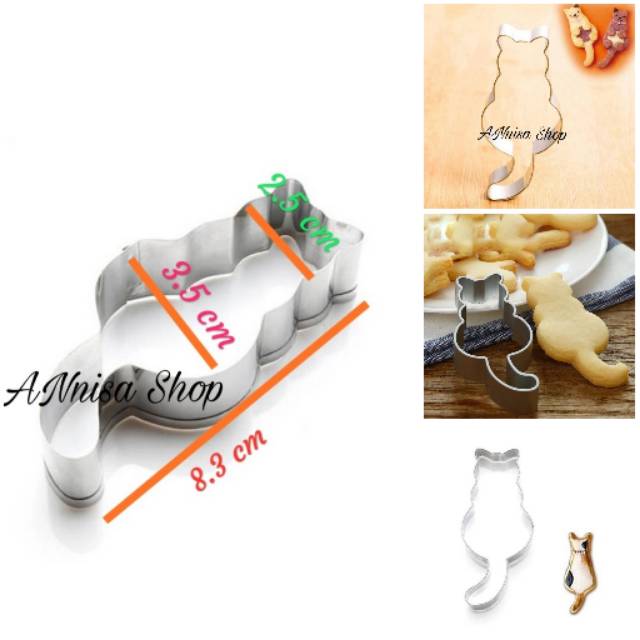 

Cutter Cookies bentuk kucing