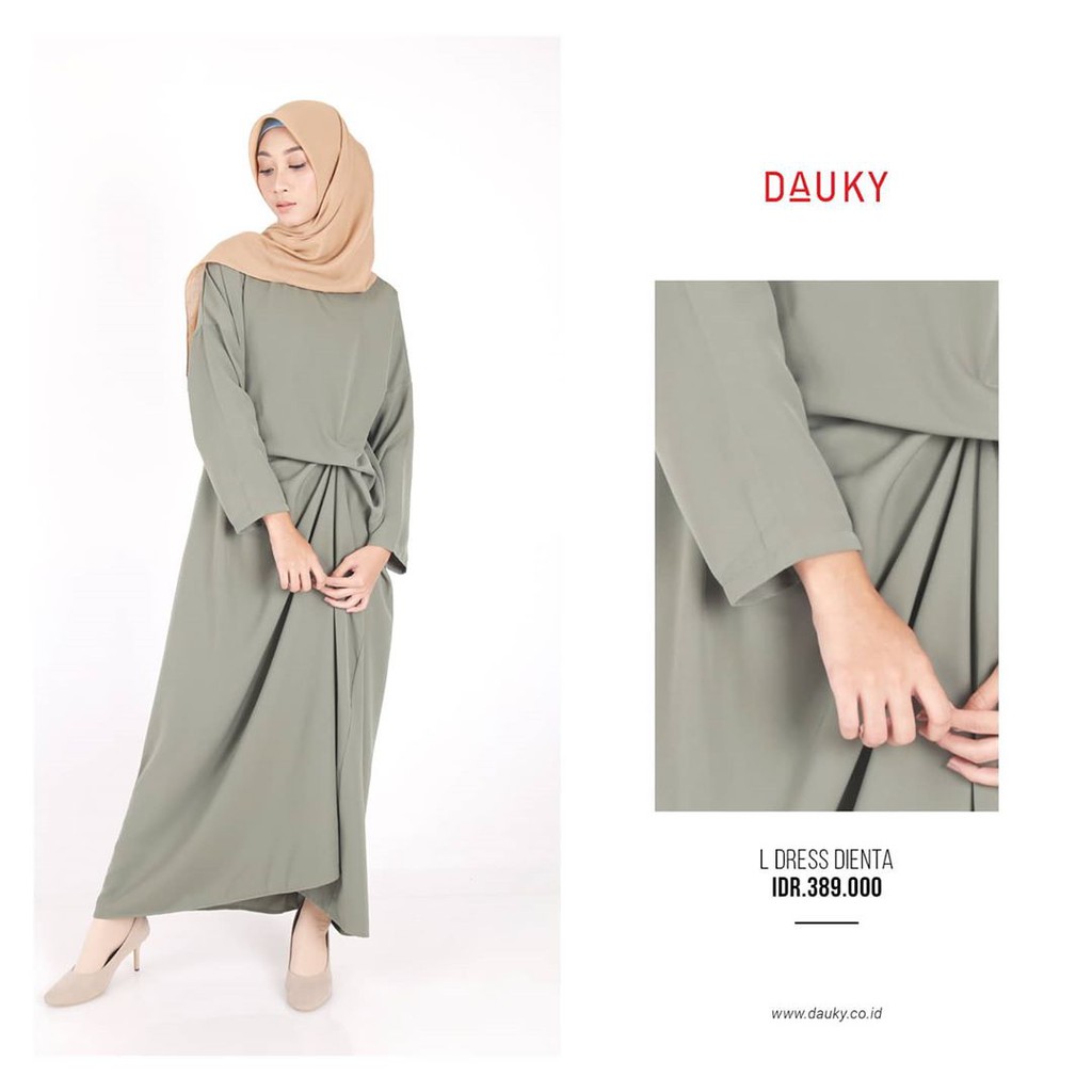 DAUKY GAMIS DRESS POLOS - L DRESS DIENTA