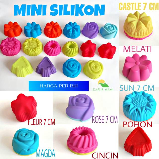 DAPURMAMI MINI SILICONE 7CM Silikon PUDING JELLY AGAR