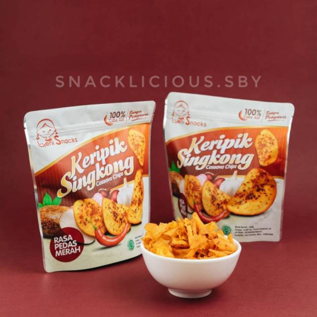 

Cassava Chips Pedas Merah