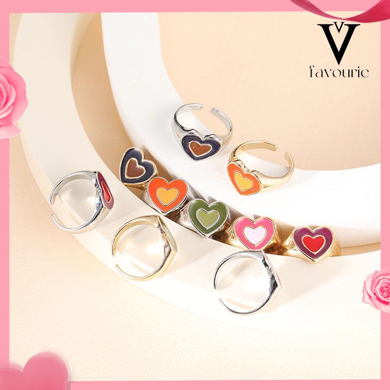 [COD]Cincin warna lilin cinta yang lucu-FA