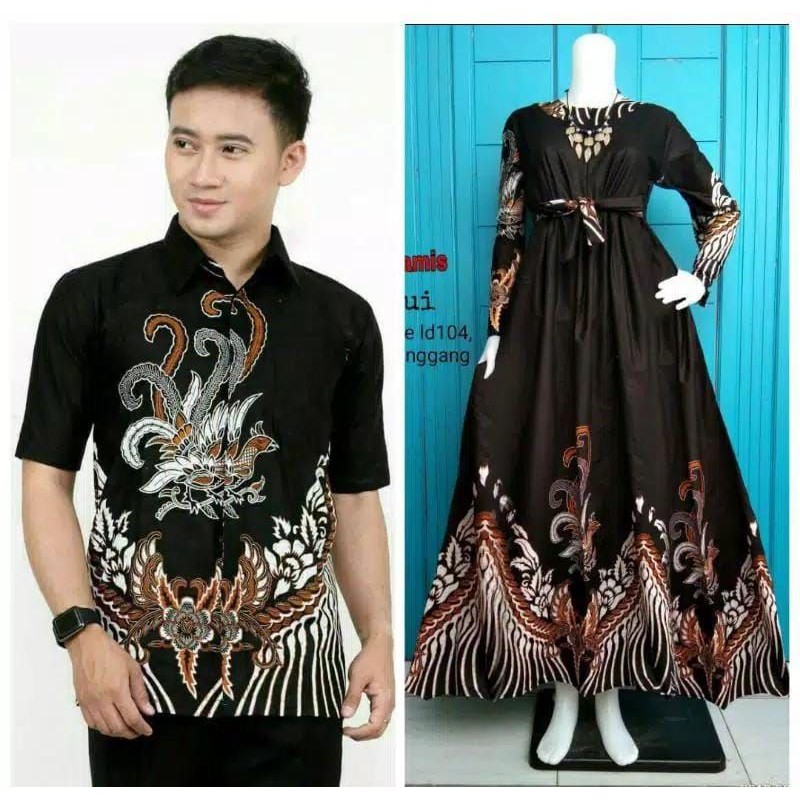 Batik Couple_Maora Sania Ruffle Batik Couple Ori Ndoro Jowi DNT Garansi Termurah RP 100.000-Couple Ayam