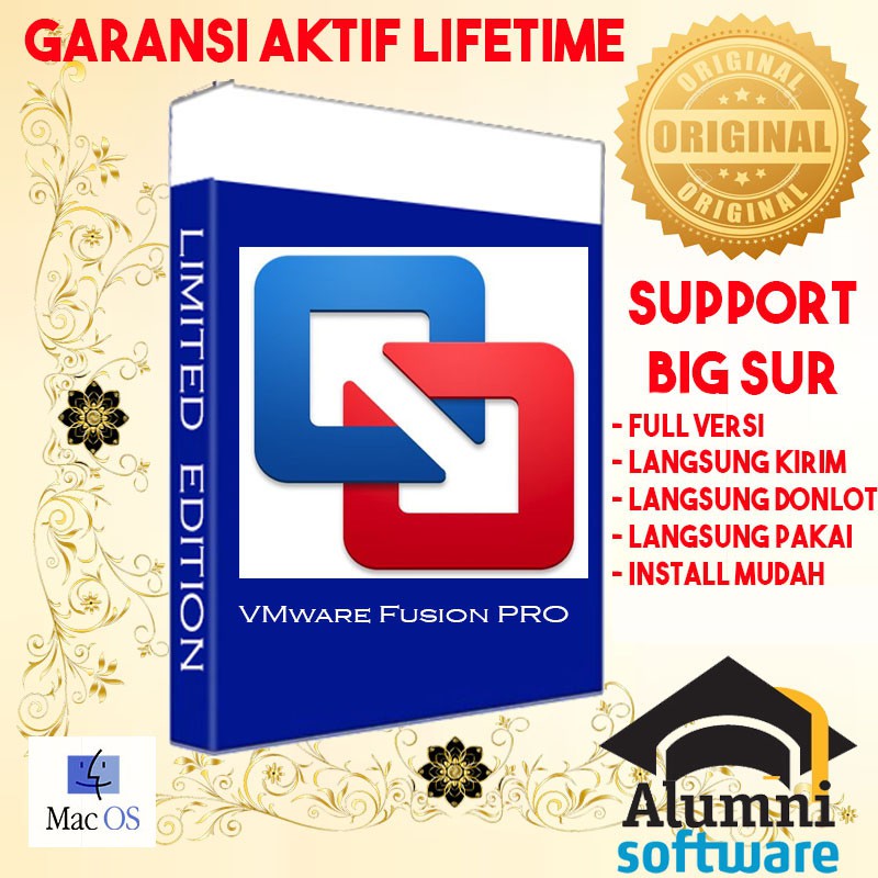 [FULL VERSION] VMware Fusion PRO 12 Mac BIG SUR - GARANSI AKTIVASI