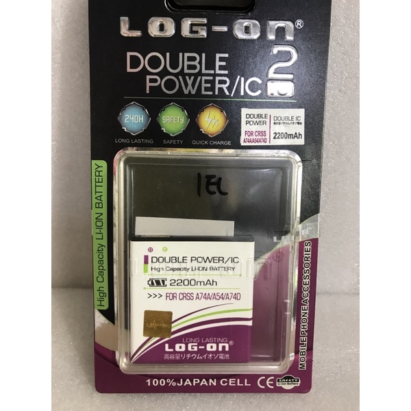 BATERAI DOUBLE POWER/DOUBLE IC FOR HANDPHONE CROSS A74A/A54/A74D